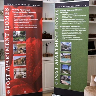 BS022 - Custom Banner Stand for Real Estate