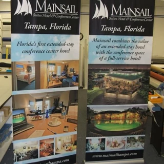 BS023 - Custom Banner Stand for Real Estate