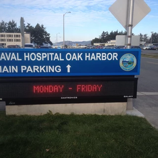  - Illuminated Signage - Lightbox & LED Readerboard - Navy Hospital - Oak Harbor, WA