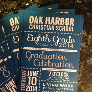  - Printed Materials - Invitations - Oak Harbor Christian School - Oak Harbor, WA