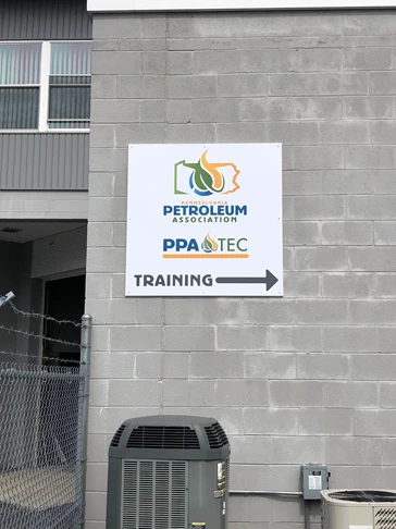 PA Petroleum Directional Sign