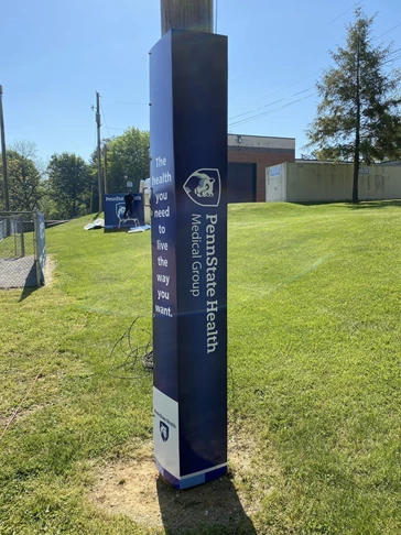 Penn State Health Baseball Field Pole Sign