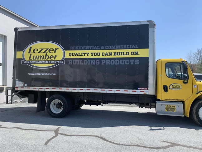 Vehicle Wrap, Decals, & Lettering for Lezzer Lumber Truck