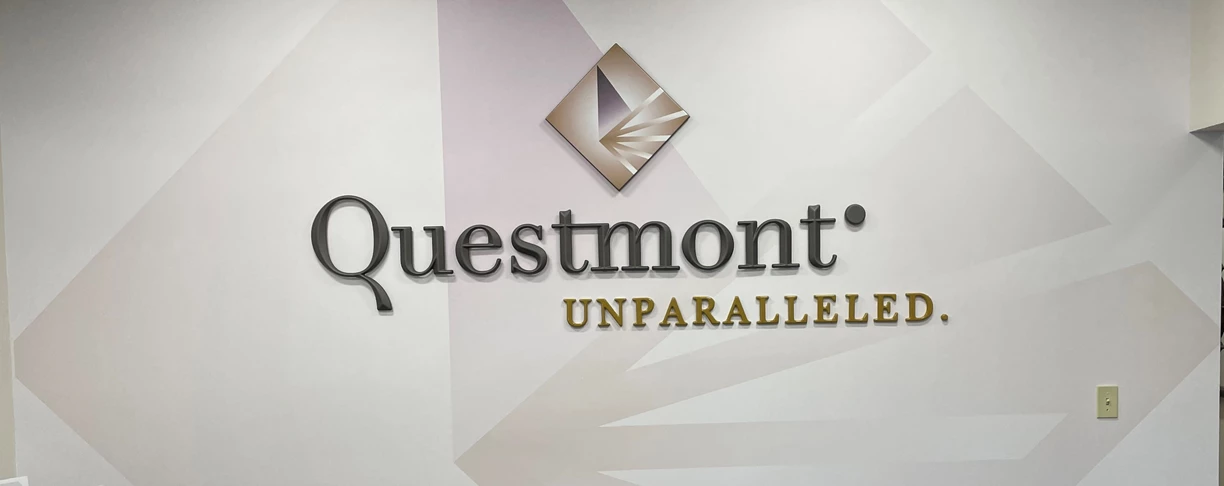 Questmont Dimensional Logo and Letters
