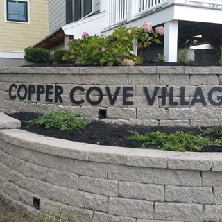 Copper Cove Village 3D Sign in Weymouth, Mass 